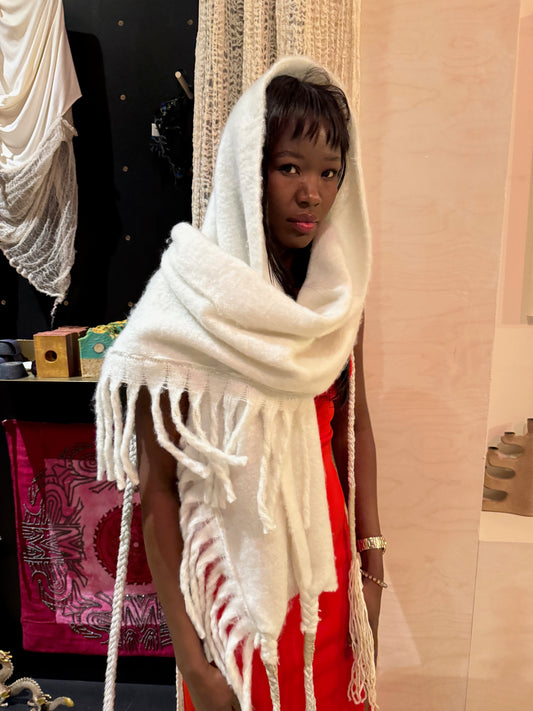 Desert Scarf Handcrafted Desert Scarf with Hand dyed Gauze Layer, Cotton Scarf, Beduin Scarf, Ceremony Headdress, Desert Shawl (Copy)